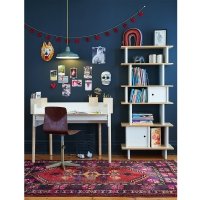 Bibliothèque mini library verticale - Noyer